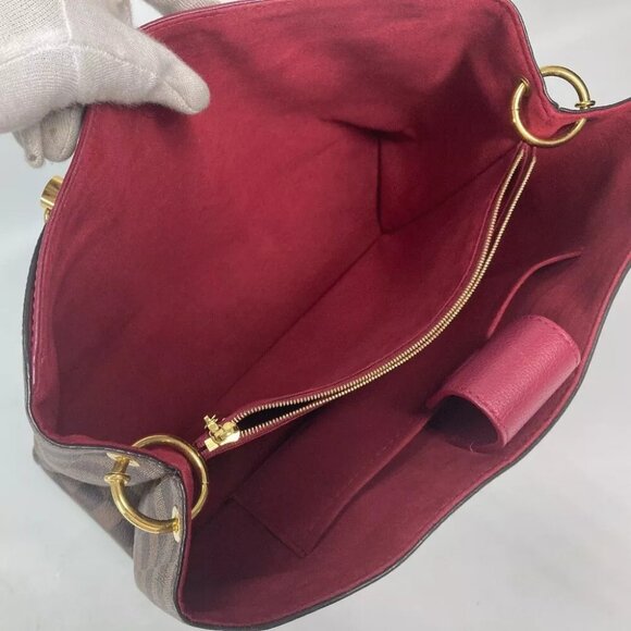 LOUIS VUITTON Riverside Damier LV Charm Reduvan Tote Bag Shoulder Bag - Picture 16 of 16